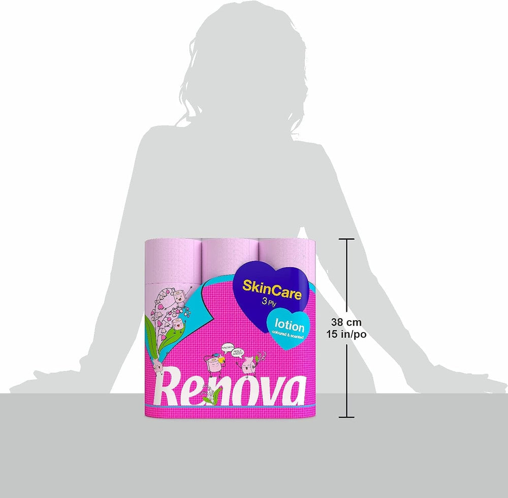Renova SKINCARE LOTION Hârtie igienică 12 role, 12 bucăți