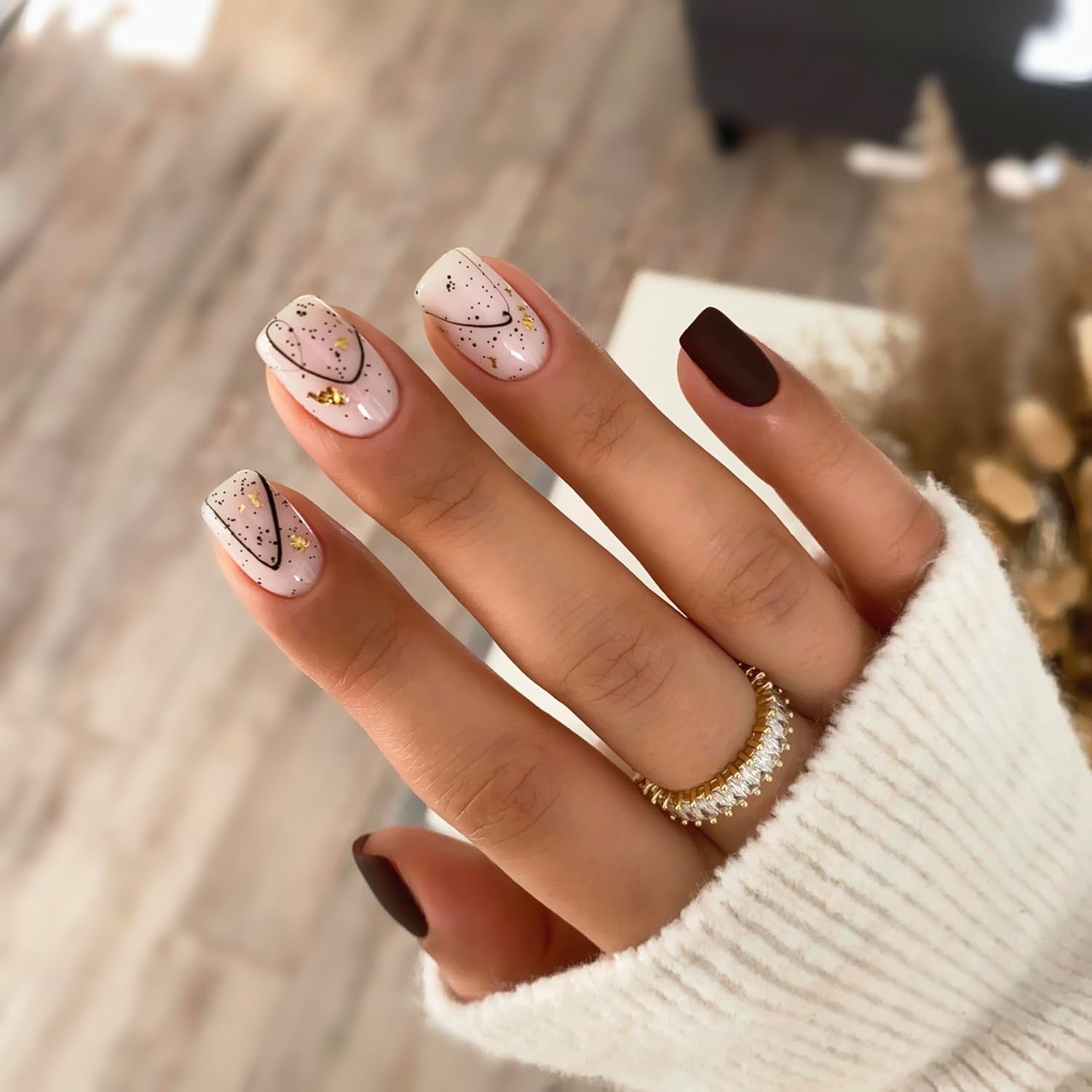 Semilac UV-Nagellack 029 Espresso 7 ml Black White Collection