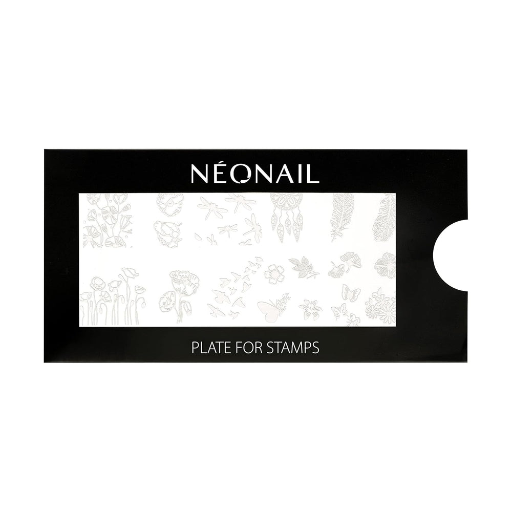 NÉONAIL Nagel Stempel Mit Schaber - Nägel Selber Machen - Nail Art Stamper - Nageldesign Für Nagel Schablone - French Nails Stempel - Silikon Nagelstempel