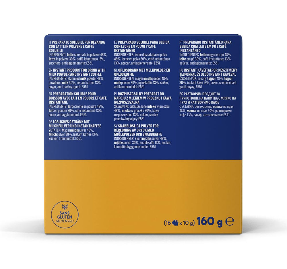 Caffè Borbone Café au Lait - 64 Kapseln - Lösliches Pulvergetränk mit Milchpulver und Instantkaffee - Kompatibel mit Kaffeemaschinen der Marke Nescafè®* Dolce Gusto®*