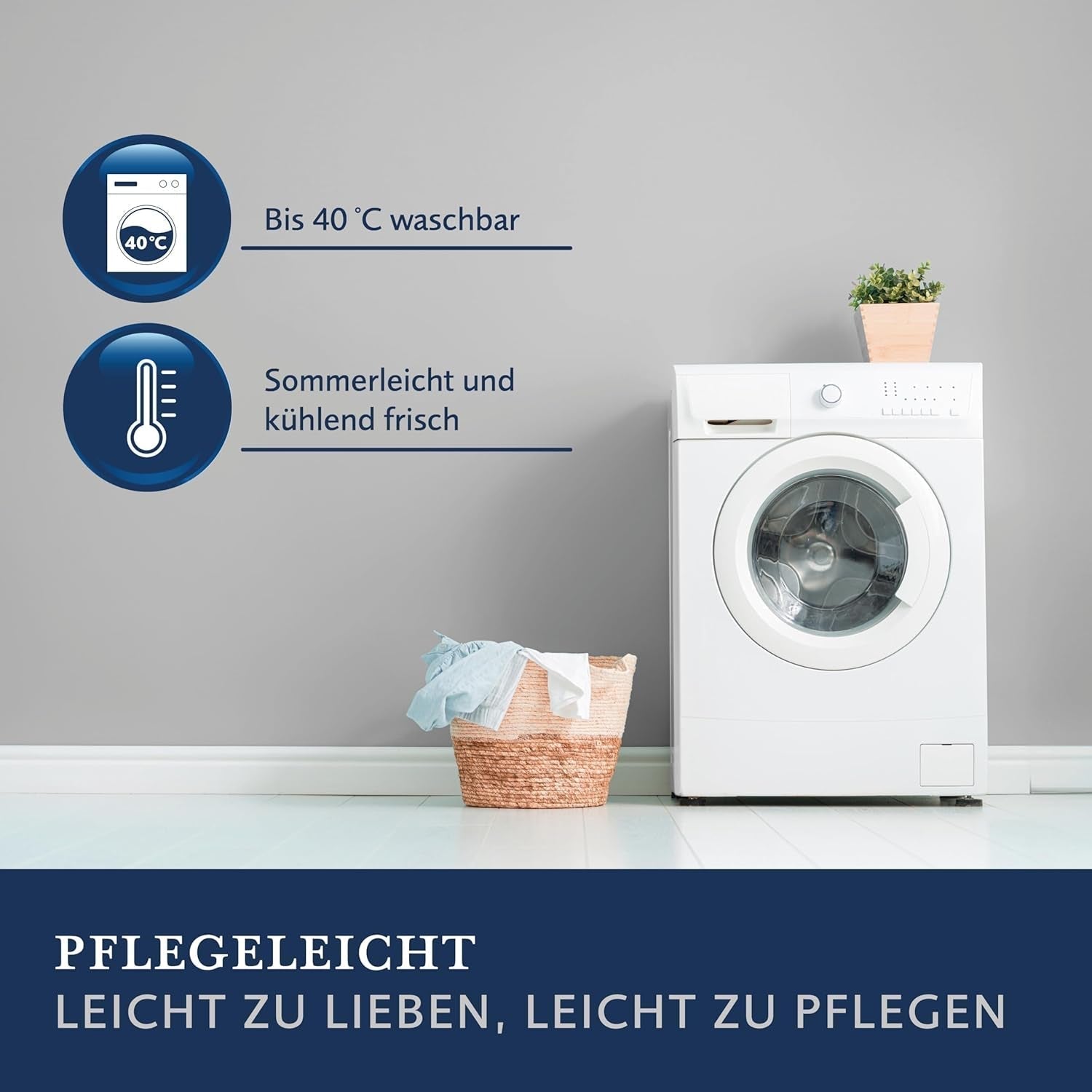 Billerbeck Lina Superlight Steppdecke – Leinendecke – 155 x 220 cm – Sommerdecke, kühlende Steppdecke, leichte Sommerdecke – 70 % Leinen, 30 % Baumwolle, weiß Steppdecken und Steppdecken Naty Shop