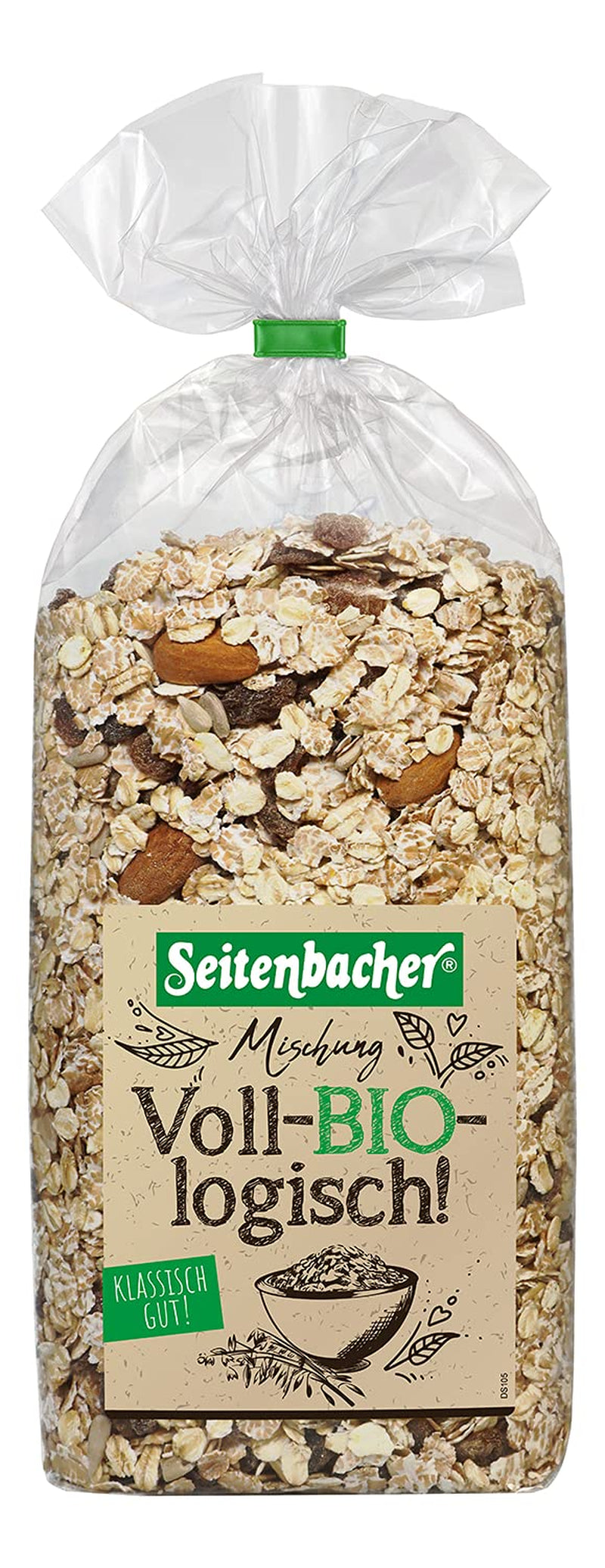Seitenbacher Bio Müsli Voll-Biologische Mischung I Ohne Zugesetzten Zucker I Ohne Zugesetztes Fett I (1 X 750 G) Cereale Naty Shop 1