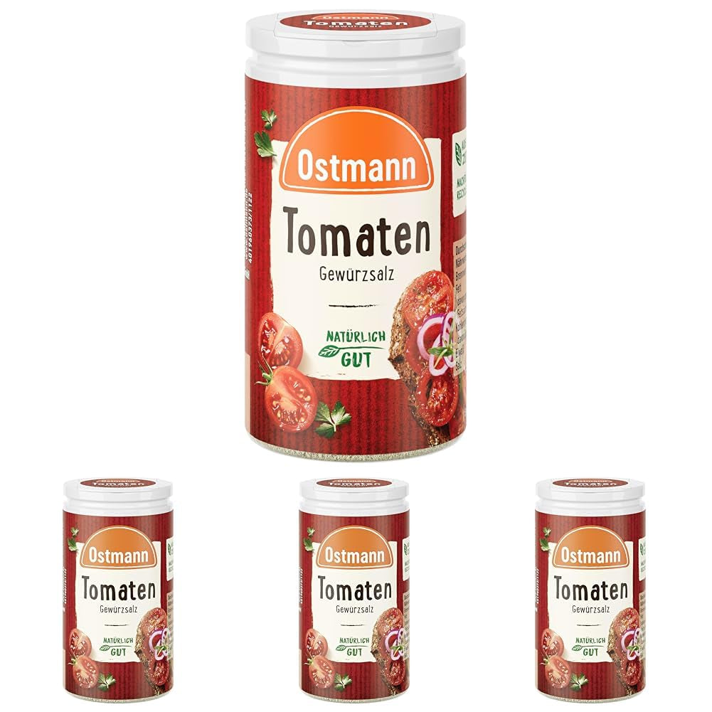 Ostmann Gewürze - Tomatengewürzsalz | Perfekt zum Würzen von Tomatensalat und Bruschetta 60 g in der Streudose