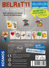 KOSMOS 683320 Belratti, Ist das Kunst oder kann das der Weg sein? Kartenspiel, kooperatives Bilder-Matching-Spiel, 3 bis 7 Spieler ab 8 Jahren