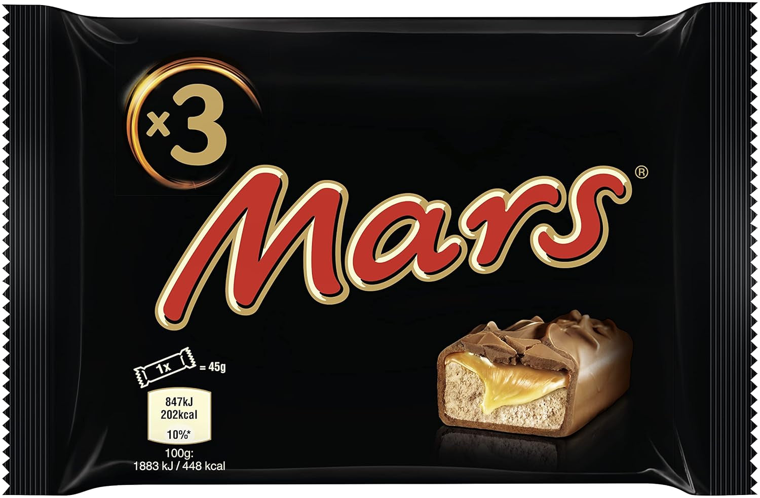 Mars Schokoriegel, Karamell, Schokolade, 1 Packung à 5 Riegel (1 x 225 g)