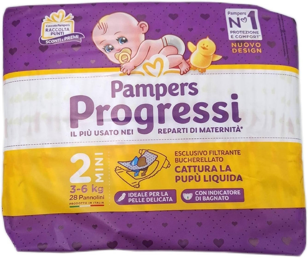 Pampers Progressi Maxi Windeln + 500 extra Kuschelpunkte, Größe 4 (7 – 18 kg), 126 Windeln (Standardgröße)