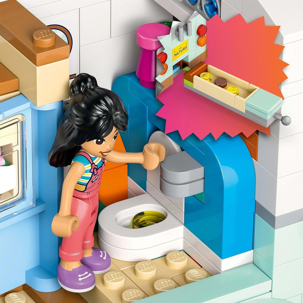 LEGO Friends Caravan, Rollenspiel-Bauset mit Spielzeug-Caravan, Geschenk für Mädchen ab 7 Jahren, kreatives Spielset mit 3 Minifiguren und Frettchen-Tierfigur 42663 Bausets Besuchen Sie den LEGO-Store