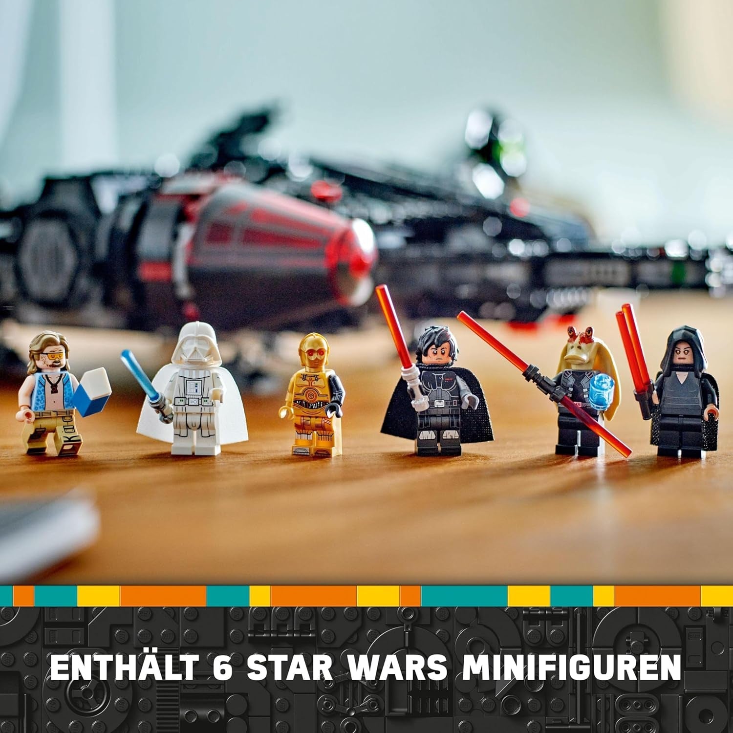 LEGO Star Wars Dark Millennium Falcon, Raumschiff-Set, Bauspielzeug für Kinder, Geburtstagsgeschenk für Jungen, Mädchen und Fans, Abenteuerspielzeug 75389 Bausets Besuchen Sie den LEGO-Store