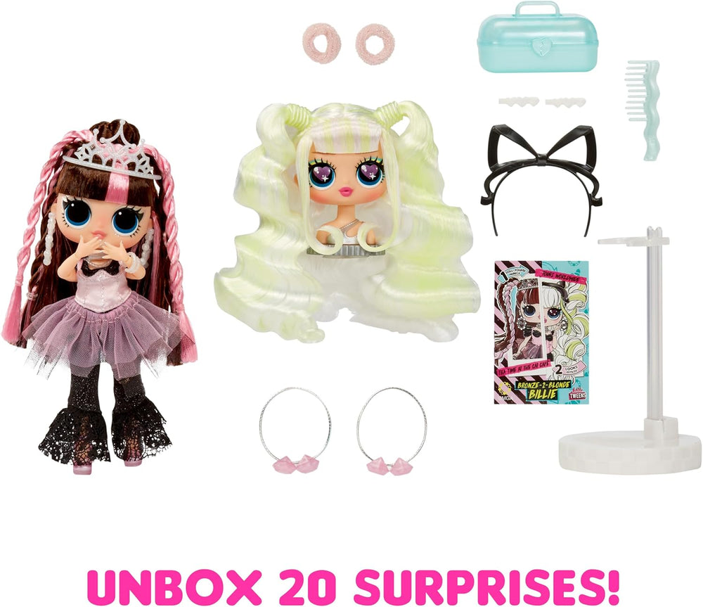 LOL. Surprise Tweens Surprise Swap Series - Bronze-2-Blonde Billie - Modepuppe mit mehr als 20 Überraschungen inklusive Styling-Kopf und toller Mode und Accessoires - ideal für Kinder ab 4 Jahren