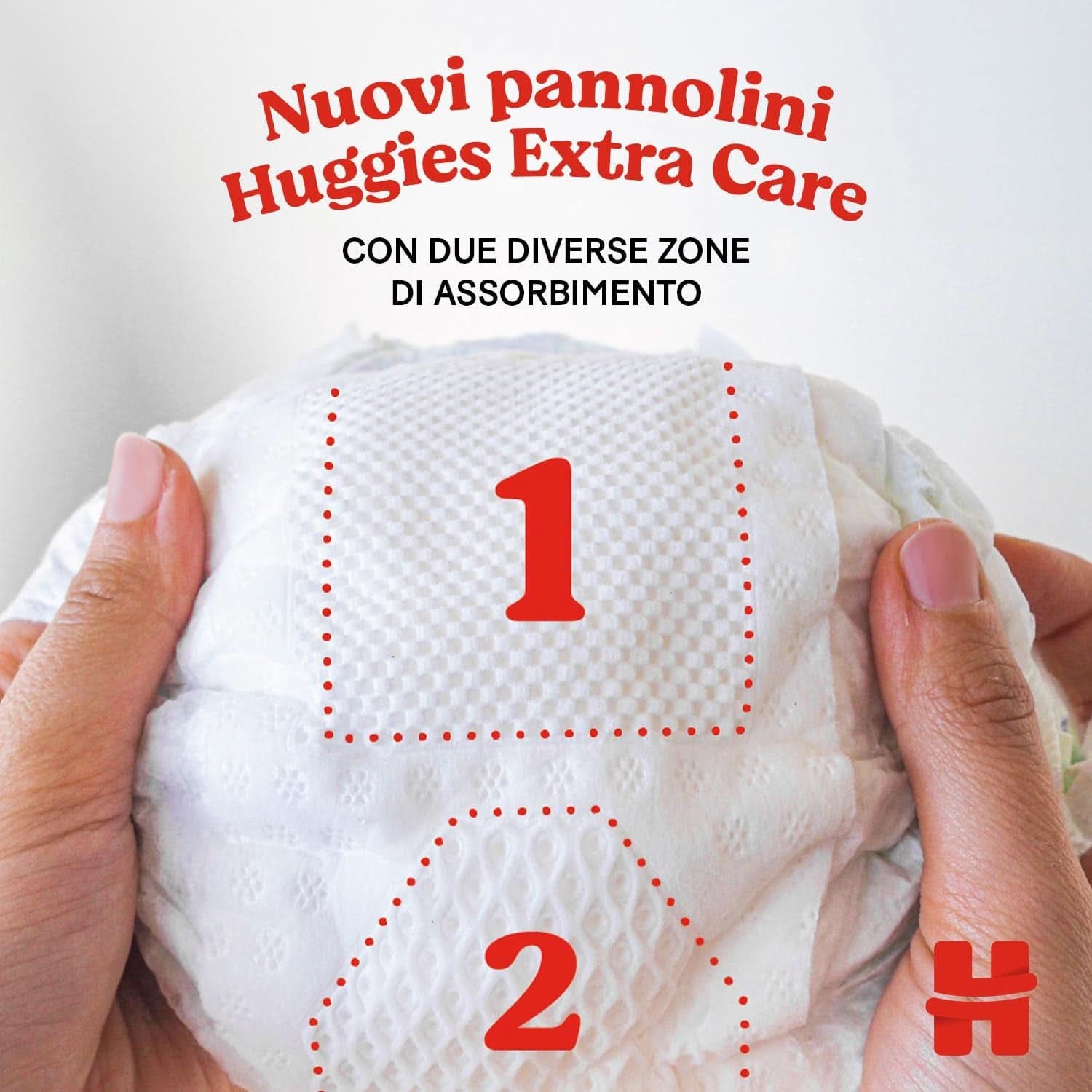 Huggies Extra Care Windeln, Größe 3 (4-9 kg), 2 Packungen mit 40 Windeln Mutter und Baby Naty Shop