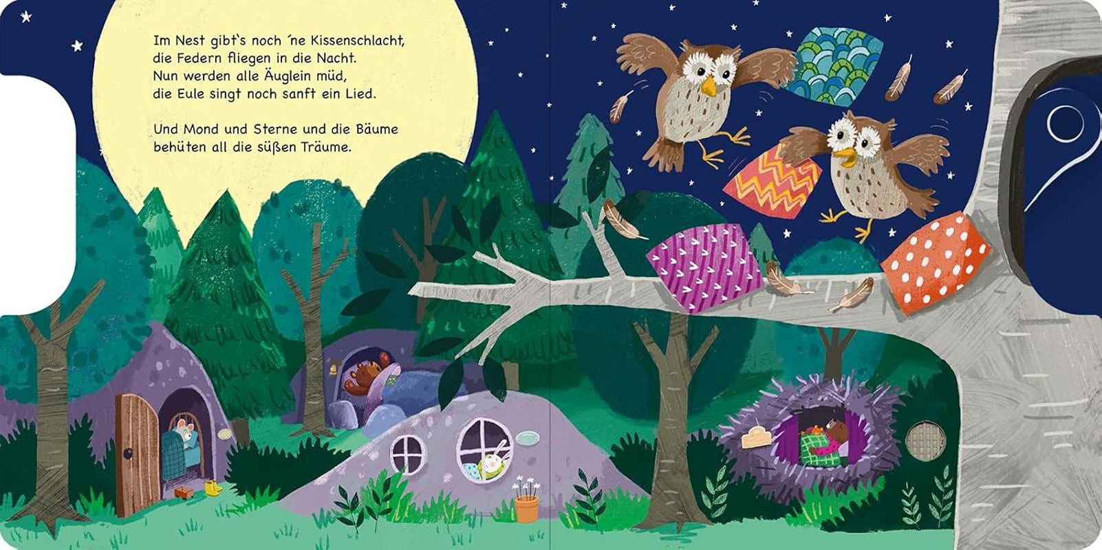 Shoo, shoo, acum și tu dormi!: Slider și 11 sunete | O carte inovatoare cu sunete de slider pentru cei mici cu vârsta de peste 18 luni Jucarii Bebe Naty Shop