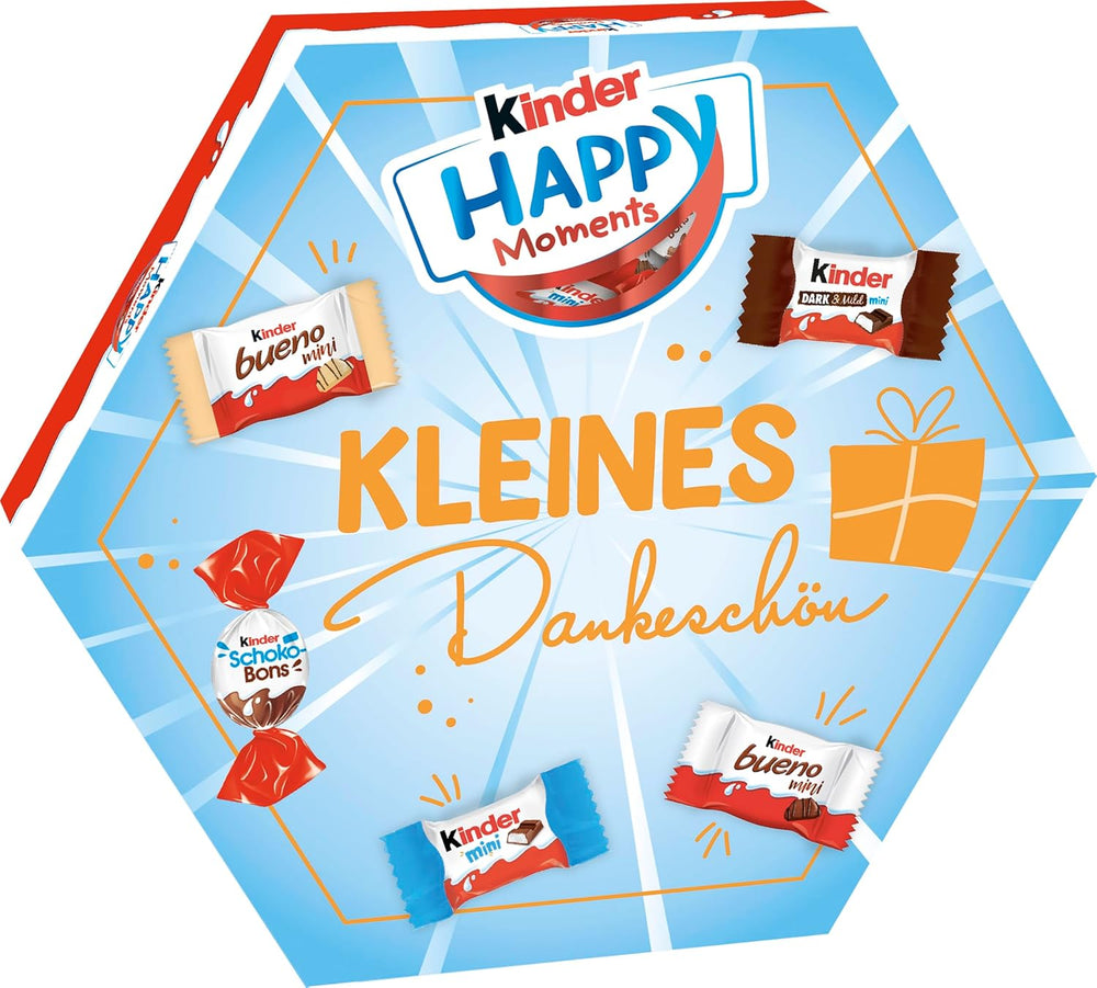 kinder Happy Moments Mini Mix – Valentinstagsgeschenk für Sie und Ihn – Zum geselligen Beisammensein und Teilen mit Freunden und Familie – 161 g