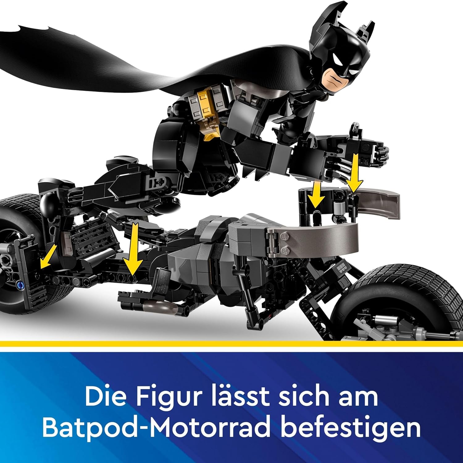 LEGO DC Batman: Batman-Bausteine mit Batpod, Superhelden-Filmspielzeug, Abenteuerspielset für Kinder, Geschenk für Jungen und Mädchen 76273 Bausets Besuchen Sie den LEGO-Store