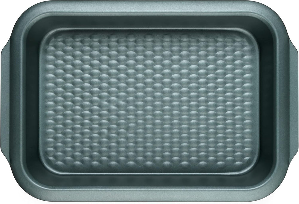 Progress BW09819G2EU7 Shimmer Kollektion, Runde Backform Aus Kohlenstoffstahl Mit Antihaftbeschichtung, Ideal Für Pies, Kuchen, Torten Und Quiches, 28 Cm, Grün Formen und Backbleche Naty Shop 39Cm Bräter