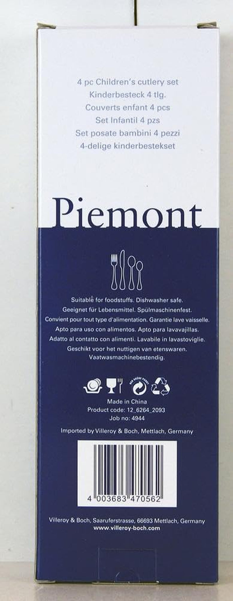 Villeroy und Boch Kinderbesteck Teddy 4-teilig, Edelstahl 18/10 Kitchen Naty Shop