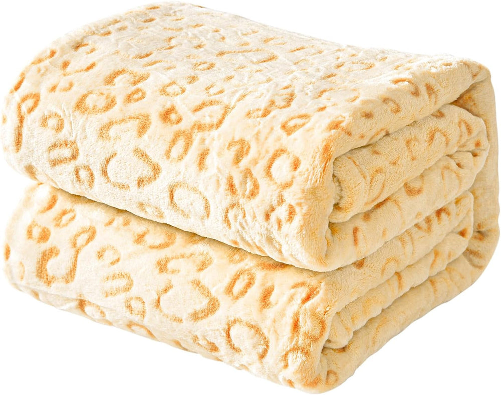 FY FIBER HOUSE Flanell-Fleece-Überwurf, Mikrofaserdecke mit 3D-Gepardendruck, 228 x 274 cm, lila Bettdecken und Steppdecken Naty Shop Gelber Leopardendruck 60"X80"