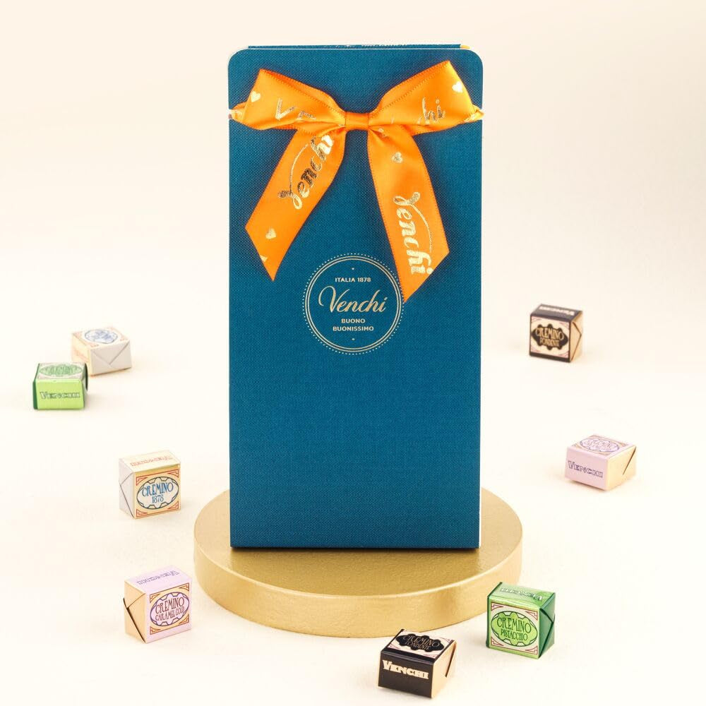Venchi – Murrine Collection – Geschenkbox mit verschiedenen Cremino-Pralinen, 407 g – Mit IGP-Haselnüssen aus dem Piemonteser Wald – Geschenkidee – Glutenfrei