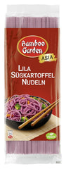 Bamboo Garden – Lila Süßkartoffelnudeln | Dünne Nudeln mit mild-nussigem Geschmack | Ideal für Bowls und Salate | Schnell zubereiteter 250-g-Beutel