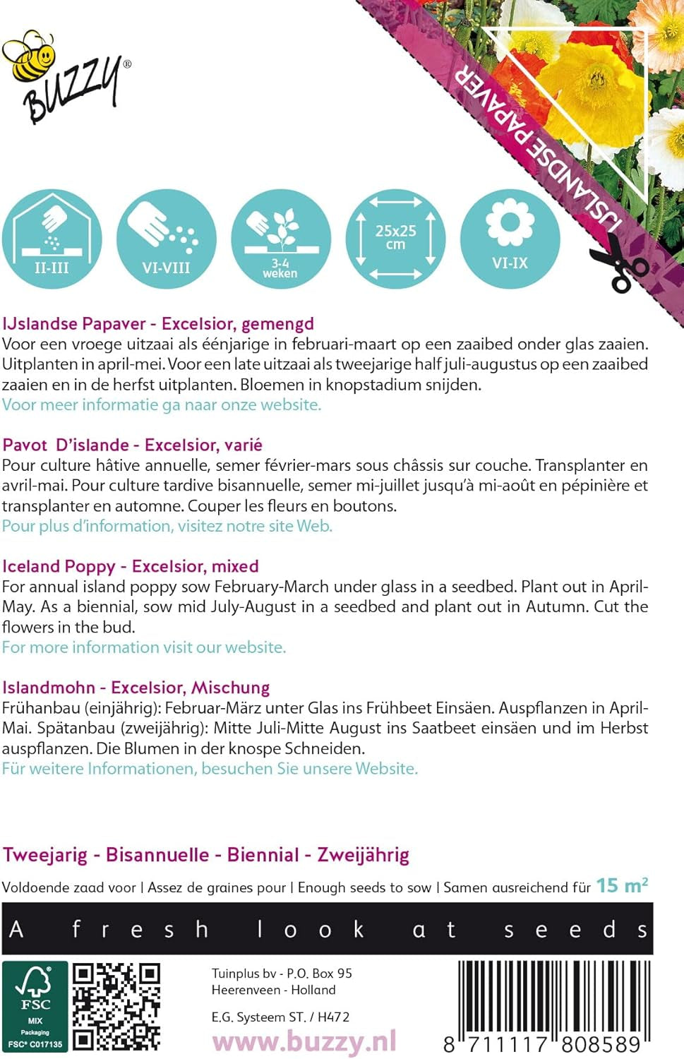 Mohnblumen Buzzy Poppy Island