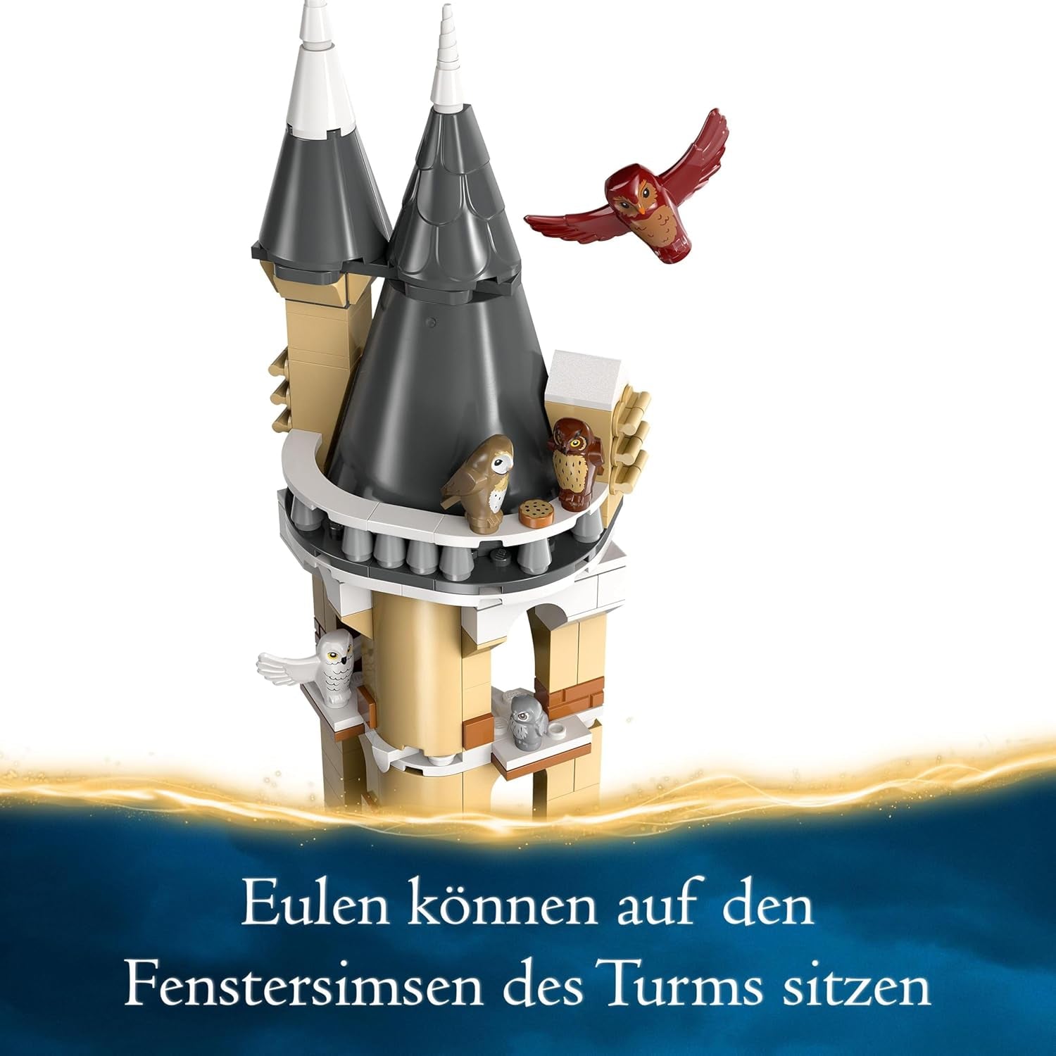 LEGO Harry Potter Eulerei im Schloss Hogwarts, Abenteuerset mit Spielzeugtieren und 3 Minifiguren, Filmspielzeug für Kinder, Geschenk für Mädchen, Jungen und alle Fans ab 8 Jahren 76430 Bausets Besuchen Sie den LEGO-Store
