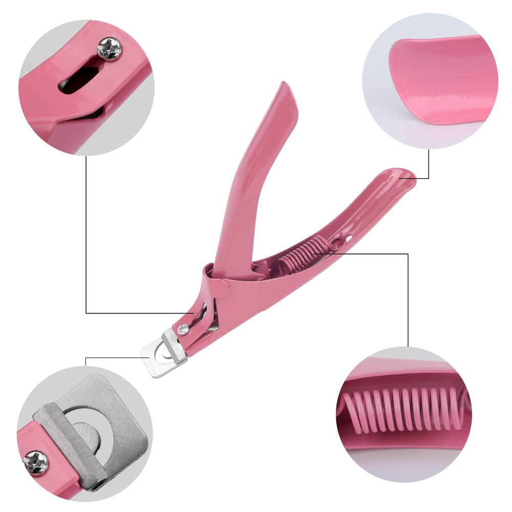 MWOOT 3 bucăți unghii false clește acrilic unghii clește, oțel inoxidabil unghii vârfuri tăietor trimmer manichiură instrument pentru unghii acrilice cu gel artificial