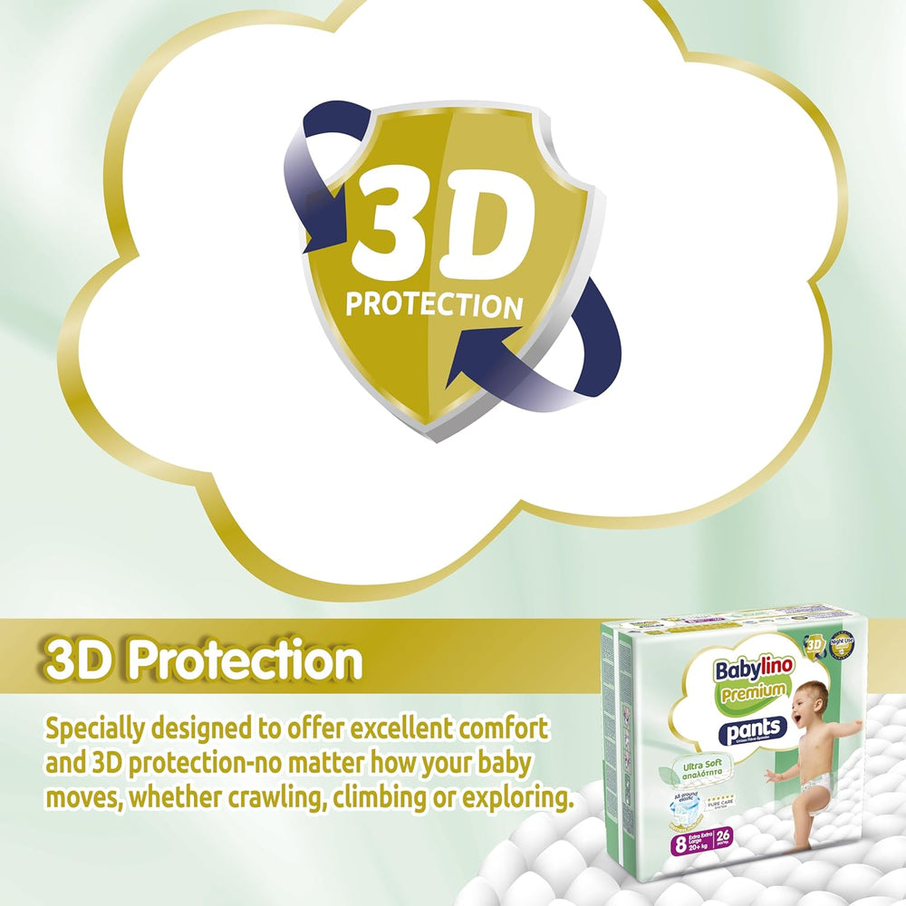 Premium-Hose Größe 8 mit Ultra-Soft-Filter, XXL (20+ kg), 104 Stück