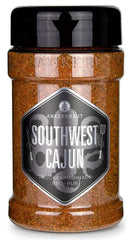 Ankerkraut Southwest Cajun, BBQ Rub Gewürzmischung zum Zubereiten von Gumbos und Jambalaya Gerichten, 170g in Streuer