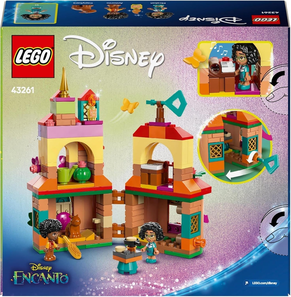 LEGO® Disney Encanto Mini House, Konstruktionsspielzeug für Mädchen ab 5 Jahren, Fantasy-Spielzeug und Bauset mit Mirabel und Antonio Mini Dolls, einer Capybara-Figur und Schlüssel 43261 Bausets Besuchen Sie den LEGO-Store