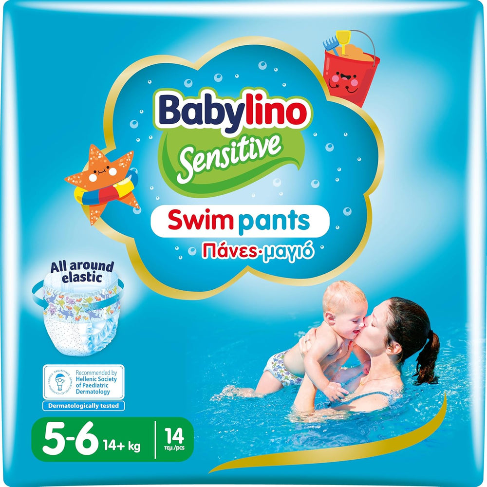 Windeln Sensitive Badehosen, für Meer und Pool, Größe 5-6 (über 14 kg), 84 Stück