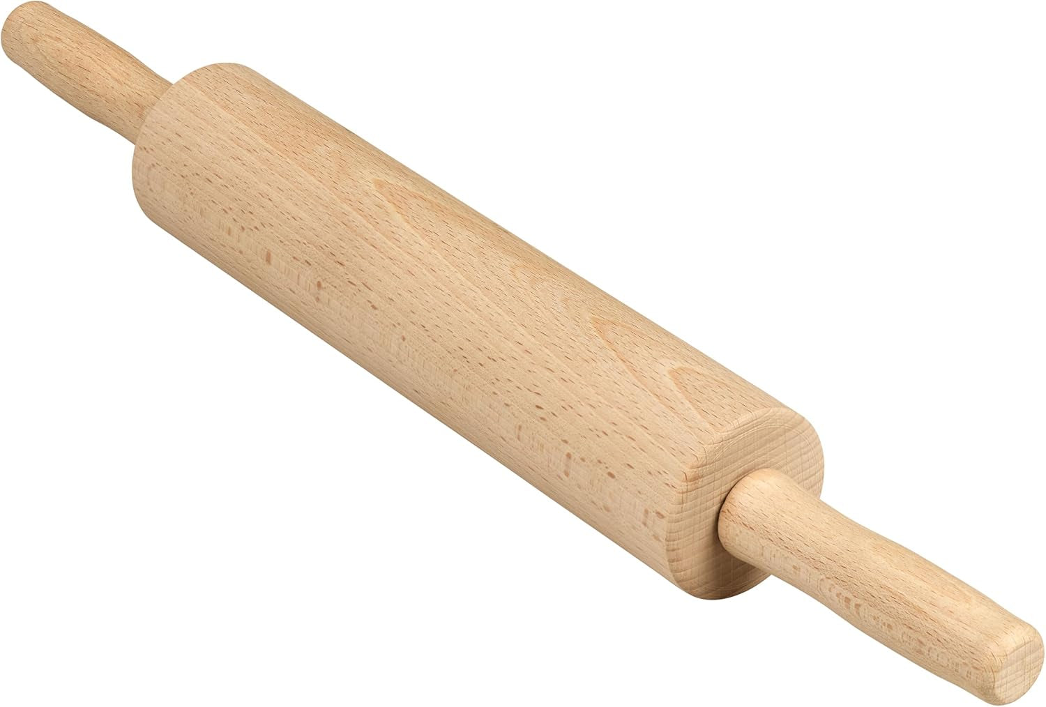 Tala Teigroller aus Buchenholz – Drehbares Nudelholz mit Griffen, glatte Oberfläche, langlebig & leicht zu reinigen – Perfekt für Teig, Gebäck, Brot & Pizza – FSC-zertifiziertes Holz