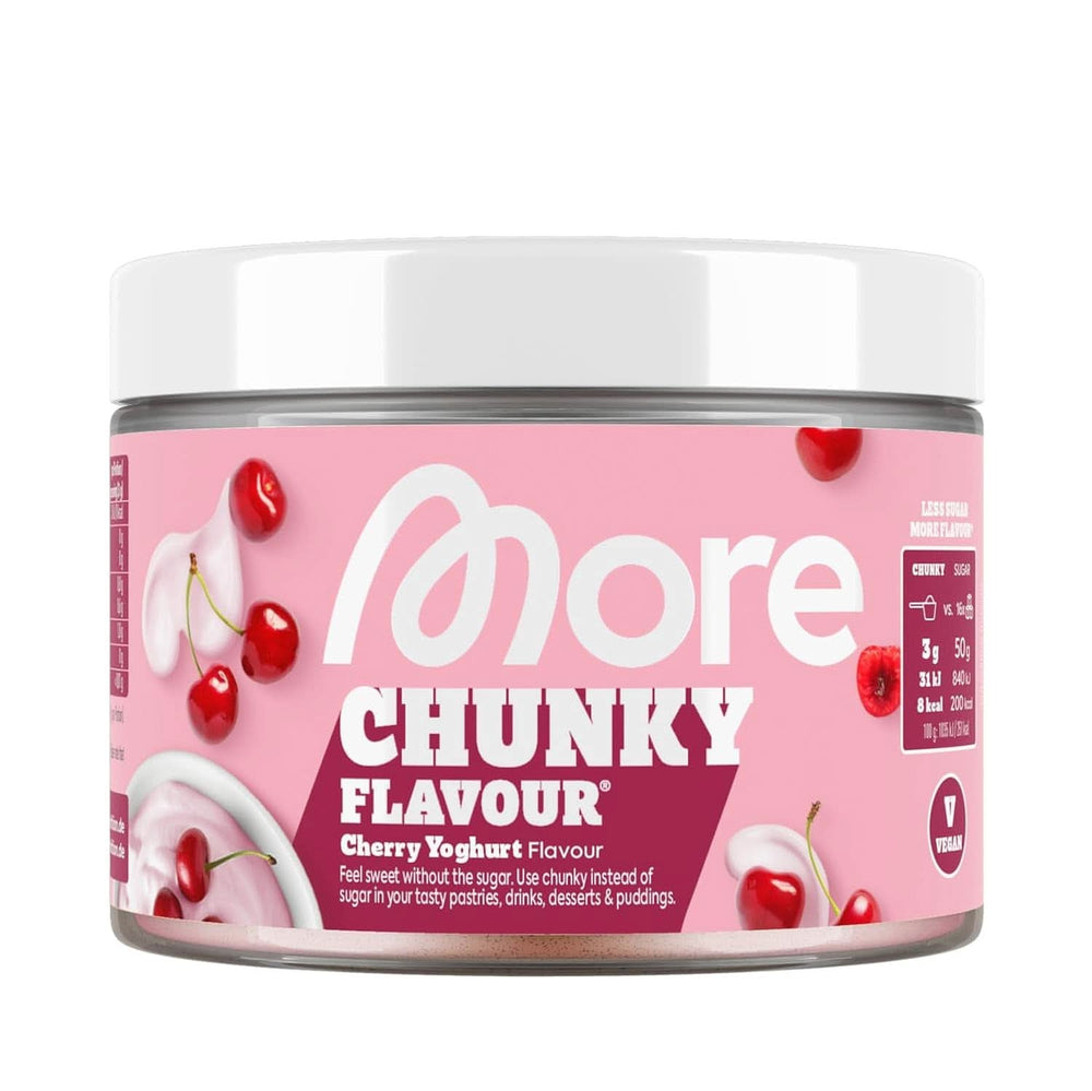 MEHR Chunky Flavour, Blueberry Cheesecake, Aromapulver zum Süßen mit Inulin und Laktase, 150 Gramm Süßstoffe Naty Shop 250 G (1Er Pack) Kirsch-Joghurt