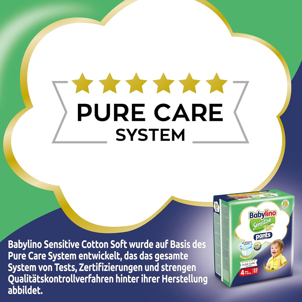 Windeln Sensitive Cotton Soft, Größe 4, Pants Maxi (7-13 kg), 22 Stück