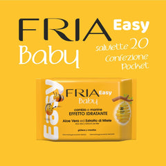 Easy Baby Feuchttücher mit Aloe Vera und Honigextrakt, feuchtigkeitsspendend für die Haut, dermatologisch getestet, Packung mit 20 Tüchern