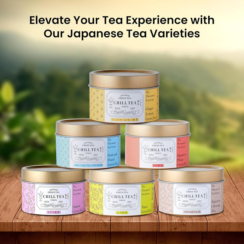 Ceai verde cu ghimbir și lămâie de  - 100% ceai verde japonez - aromă de citrice (30 g)