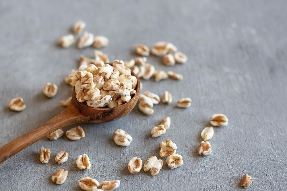 Davert Dinkellutscher 170g – Aromatisierte, luftige und leicht aufgeblähte Dinkelbohnen mit zartem Röstgeschmack – 100% Davert Bio-Qualität (1 x 170g)