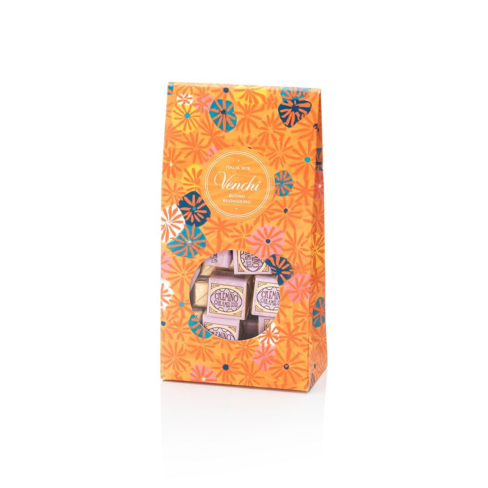 Venchi – Murrine Collection – Geschenkbox mit verschiedenen Bonbons Cremino Caramel Gold, 300g – Geschenkidee – Glutenfrei