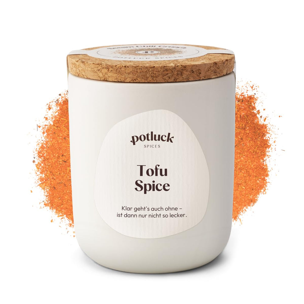 Potluck | Umami Crunch | Würzmischung im Keramiktopf | 75 g | Vegan, glutenfrei und mit natürlichen Zutaten