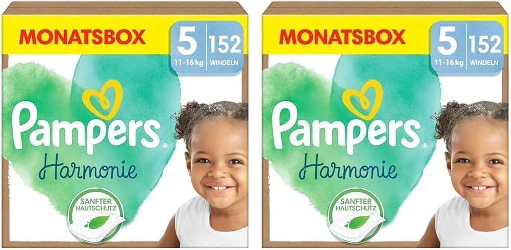Virtuelles Paket: Harmony Größe 1 und Aqua Wet Wipes