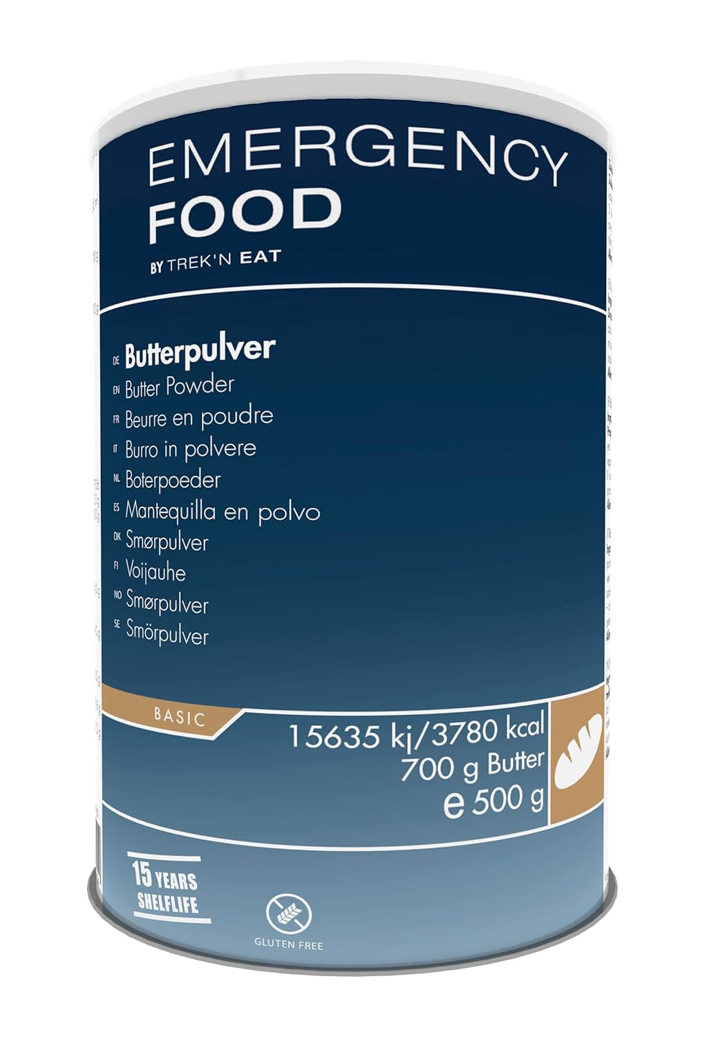 Katadyn Emergency Food Butterpulver, Notvorrat beim Campen, Trekking, etc. - 1x 500g Dose