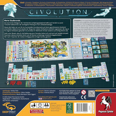 Pegasus Games 57822G Civolution (Deep Print Games), Mehrfarbig