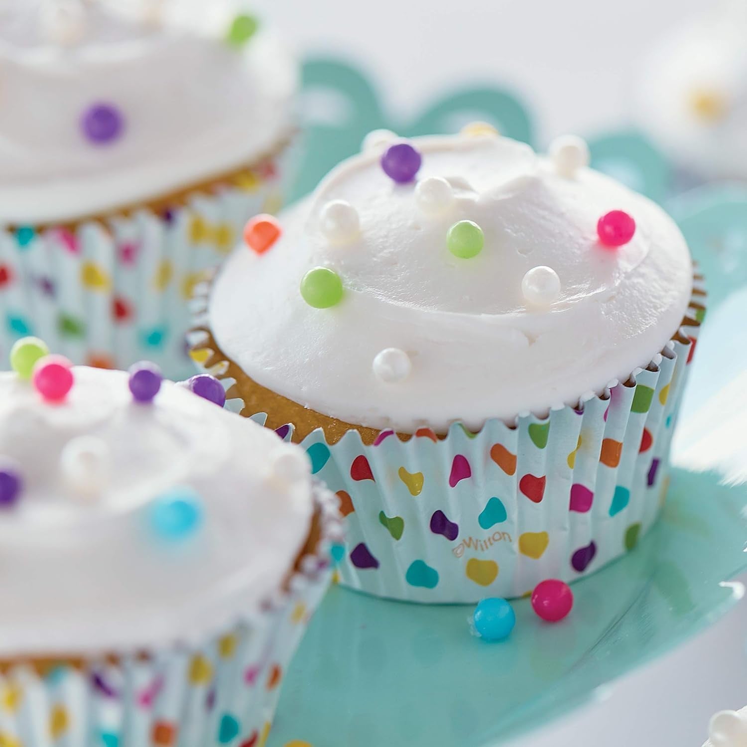 Wilton 03-3118 Cupcake-/Muffin-Backform, Rezept rechts, Antihaft, 12 Vertiefungen, Grau Formen und Backbleche Naty Shop