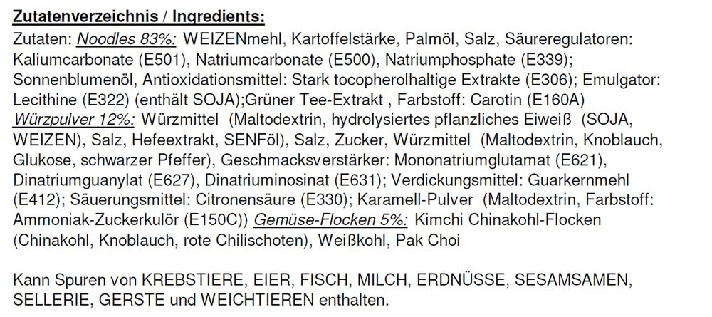 Nong Shim Kimchi Ramyun Instantnudeln – Koreanische Ramen-Suppe in einer Tasse – schnelle Zubereitung – 1 Packung à 75 g