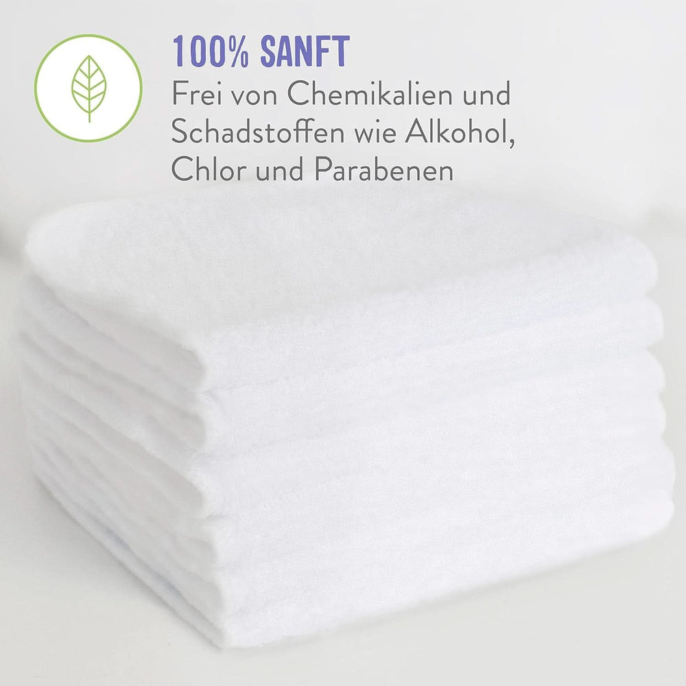 Bambino Mio, wiederverwendbare Babyfeuchttücher – Basic – umweltfreundlich, frei von Chemikalien, doppelseitig, waschbar, 10er-Packung, Wolke – Verpackung kann variieren Baby-Feuchttücher Naty Shop