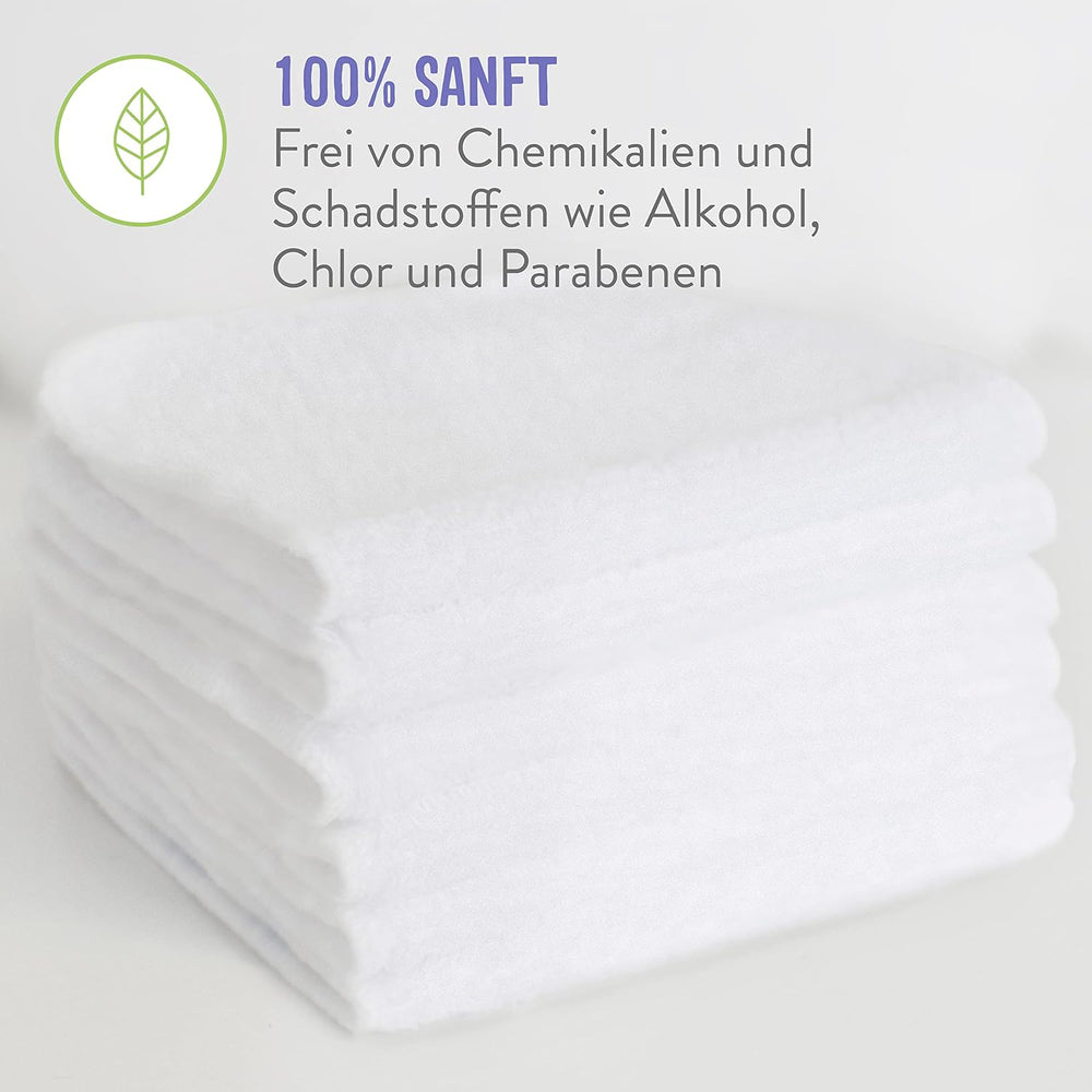 Bambino Mio wiederverwendbare Babytücher – Basic – umweltfreundlich, frei von Chemikalien, doppelseitig, waschbar, 10er-Pack, Wolke – Verpackung kann variieren