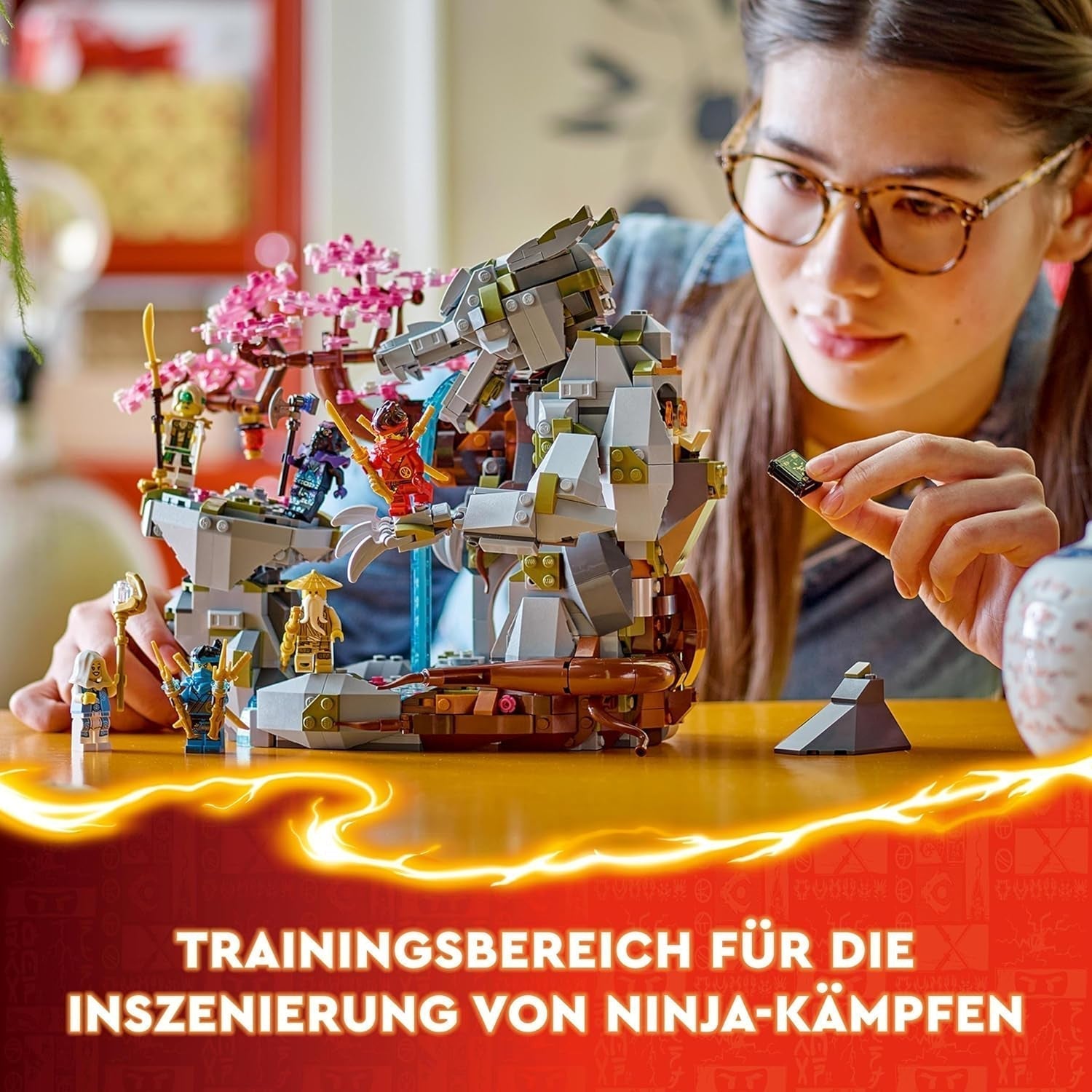 Jucărie LEGO NINJAGO Dragon Stone Temple Dragon cu 6 figuri Ninja, set mare de construit, jucat și expus, cadou de ziua de naștere pentru băieți și fete 13+ 71819 Seturi de constructie Besuche den LEGO-Store