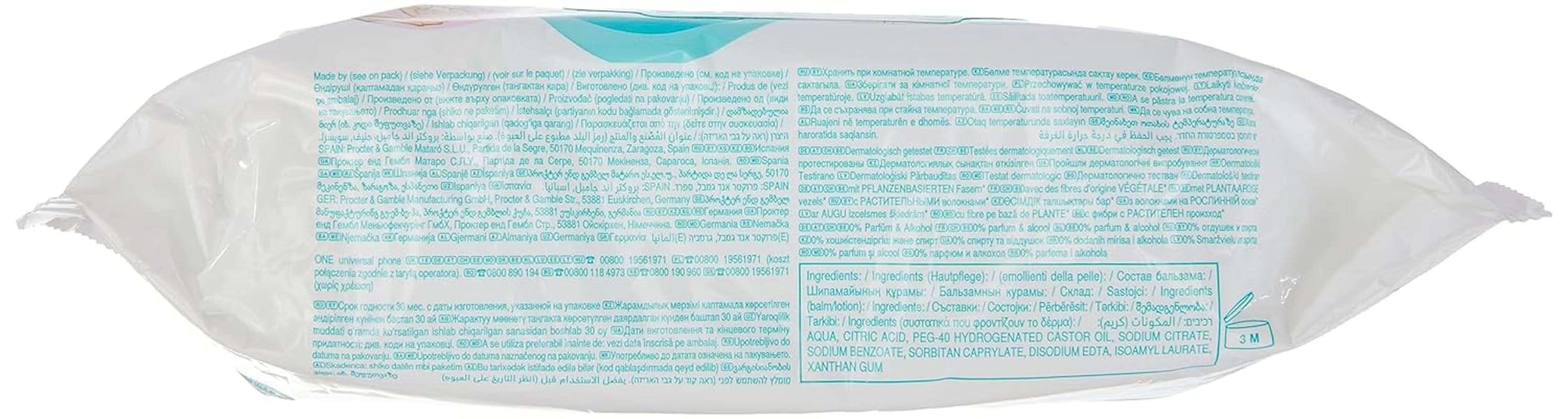 Șervețele umede Pampers Sensitive, 80 servetele Servetele Umede Bebelusi Naty Shop