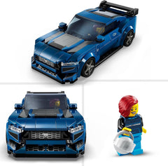 LEGO Speed Champions Ford Mustang Dark Horse Sportwagen Minifiguren, Autospielzeug für Kinder zum Bauen, Spielen und Ausstellen, Geschenk für Jungen, Mädchen und Autofans ab 9 Jahren. 76920 Bausets. Besuchen Sie den LEGO-Store