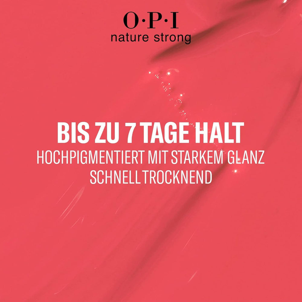 OPI Nature Strong Red and Orange Shades – langanhaltender Nagellack mit einer innovativen veganen Formel mit natürlichen Inhaltsstoffen – für strahlende Nägel