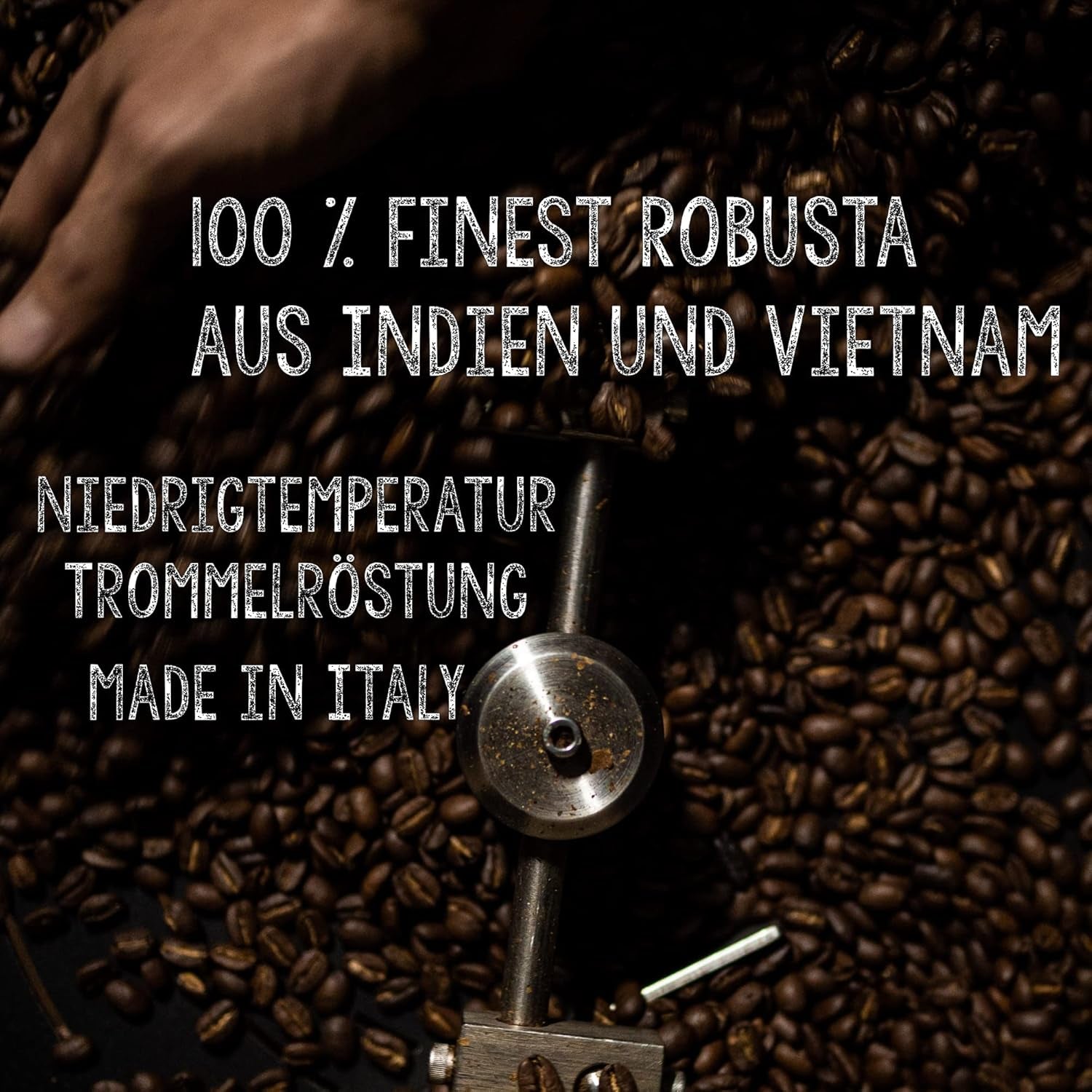 | Kaffeebohnen extra stark | Espresso 100% Robusta | viel Koffein wenig Säure | 1000g ganze Kaffee Bohnen | geeignet für Vollautomat | mit Zufriedenheitsgarantie
