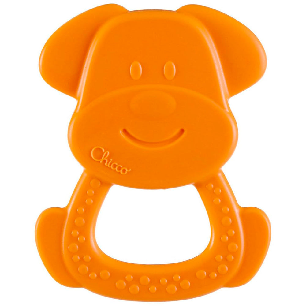 Inel de dentiție Chicco ECO+ Broască, Inel de dentiție pentru nou-născuți cu țepi, Fabricat din bioplastic moale, Jucărie de dentiție pentru nou-născuți și copii de la 3 la 18 luni